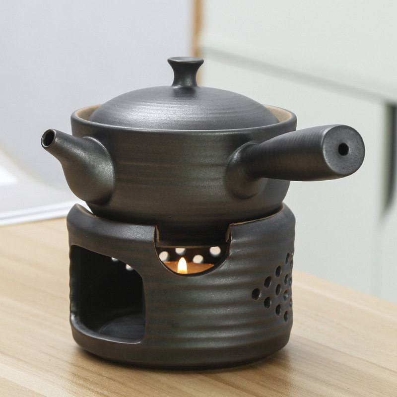 茶壶茶具煮茶加热烧茶茶道陶瓷茶炉蜡烛底座开水器