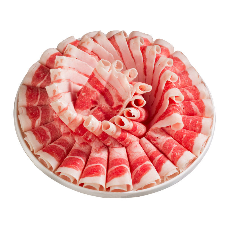 肥牛3斤火锅食材内蒙古阿牧新年雪花1号烤肉牛肉卷