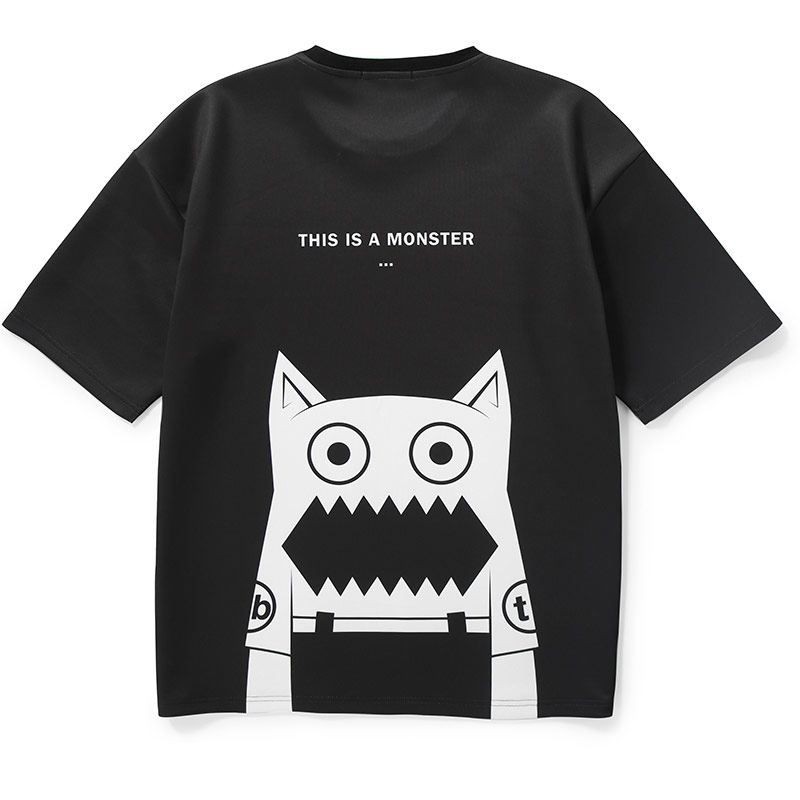 bt潮牌国潮小怪兽情侣装半袖男潮2020新款印花t恤