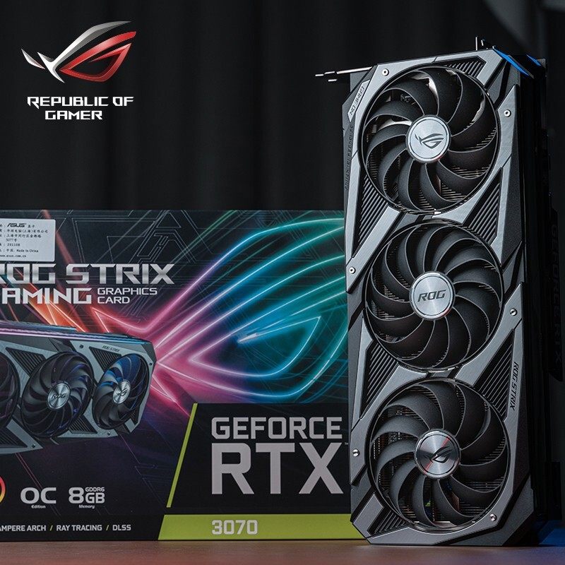 rog华硕rtx3070gamingo8g猛禽白色tuf雪豹高端显卡