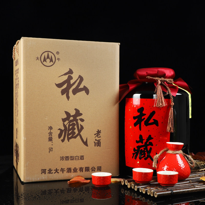 大午白酒60度5l坛子私藏老坛高度送礼招待国产白酒