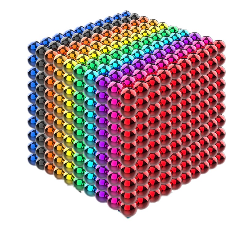 磁力代发成人铁球球磁八克1000颗彩色十彩巴克球建构
