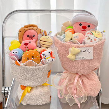 loopy little beaver doll bouquet plush doll cartoon flower gift birthday to girl bestie 520 ຂອງຂວັນວັນແຫ່ງຄວາມຮັກ