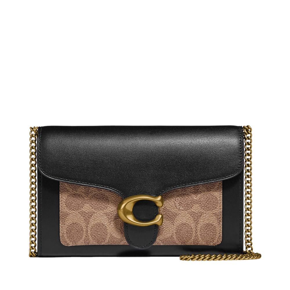 coach斜挎包卡包女包链条牛皮字母单肩蔻驰老花女士包袋