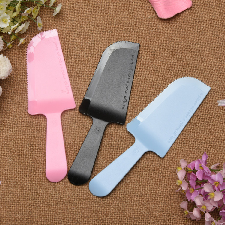 蛋糕生日磨砂实心一次性切刀塑料刀叉烘焙托刀可降解餐具