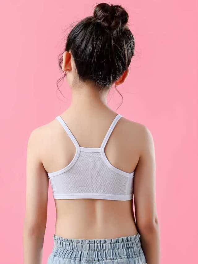 女童内衣发育期小学生10-12-15岁大童少女文胸女孩穿吊带儿童背心