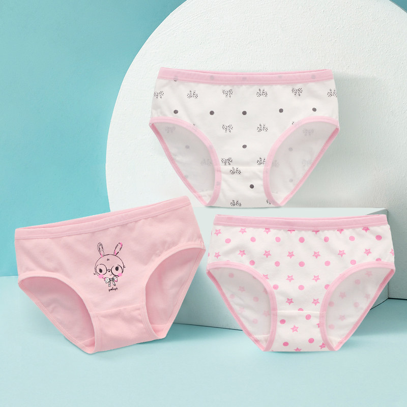 女童内裤纯棉中大儿童四角小女孩短裤宝宝平角内裤