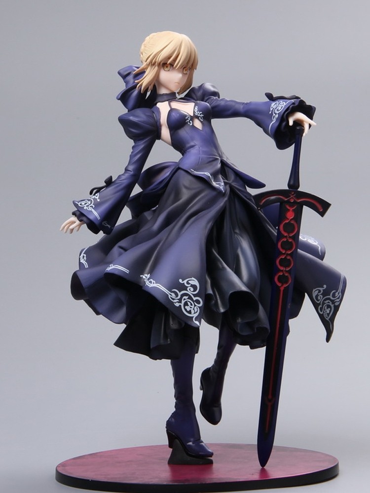 命运之夜fate黑塞巴saber吾王贞德坐姿便服礼服关节可动模型手办