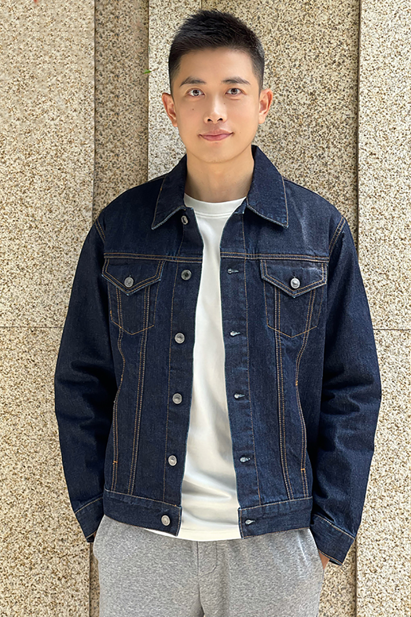 CAREOFLORD 卡夫洛 秋季日本面料 男士原牛水洗牛仔夹克短外套