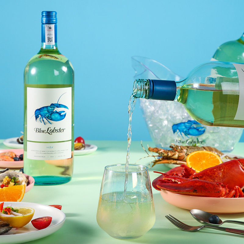 白葡萄酒天鹅庄蓝龙虾干白多丽max半干1.5升澳洲干白静态葡萄酒