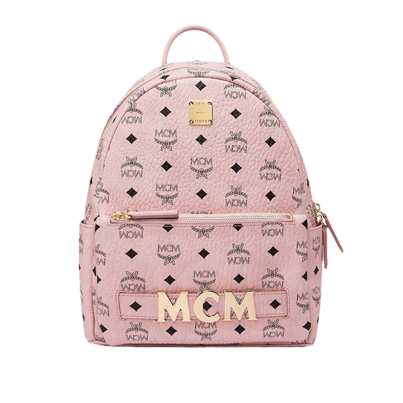 mcm女包印花logo可拆卸小号双肩包背包旅行包带小双肩背包