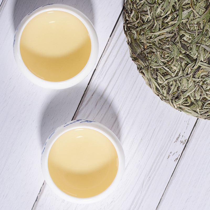 政和白茶 九房林 紧压白茶(白毫银针) 300g正宗福建白茶叶茶饼