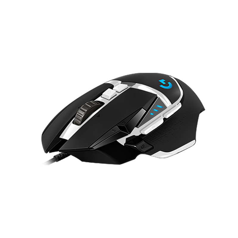 罗技g502se熊猫有线鼠标习武之人自定义配重黑白有线鼠标