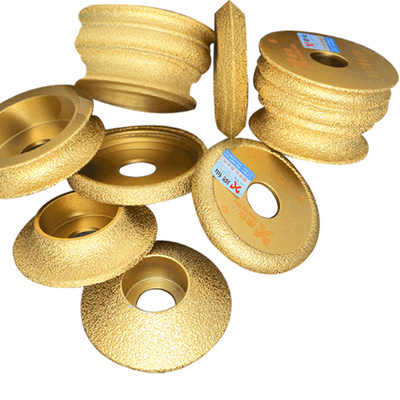 磨边轮钎焊金刚石磨头头角磨机圆边磨轮瓷砖石材云石片