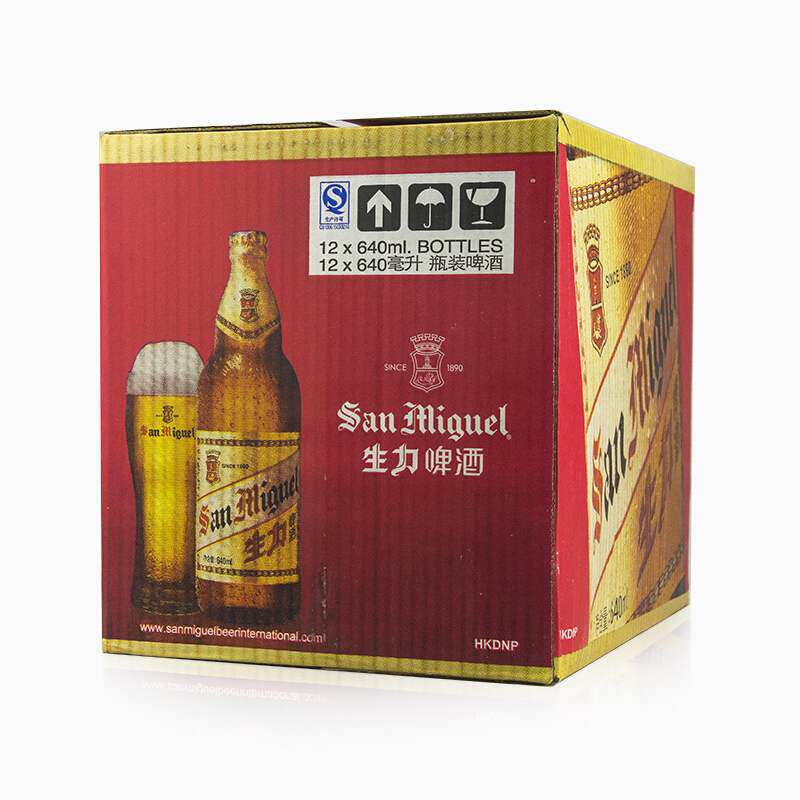 啤酒生力sanmiguel精酿黄啤酒非白640ml12瓶特价啤酒