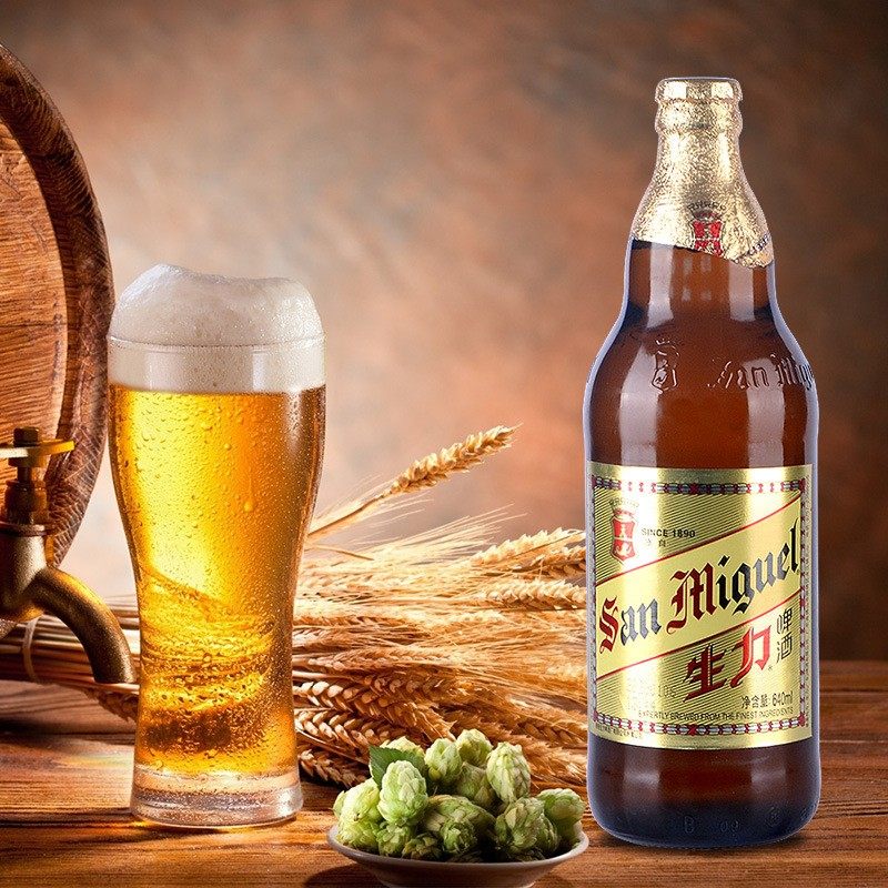 啤酒生力sanmiguel精酿黄啤酒非白640ml12瓶特价啤酒