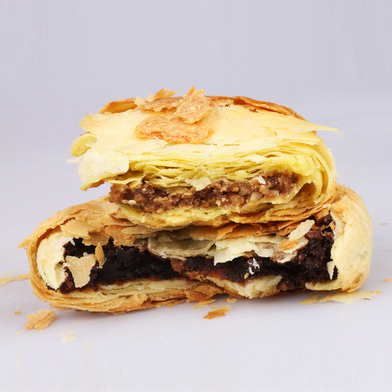 陕北子洲果馅糕点月饼酥皮馃馅五仁枣泥陕西月饼