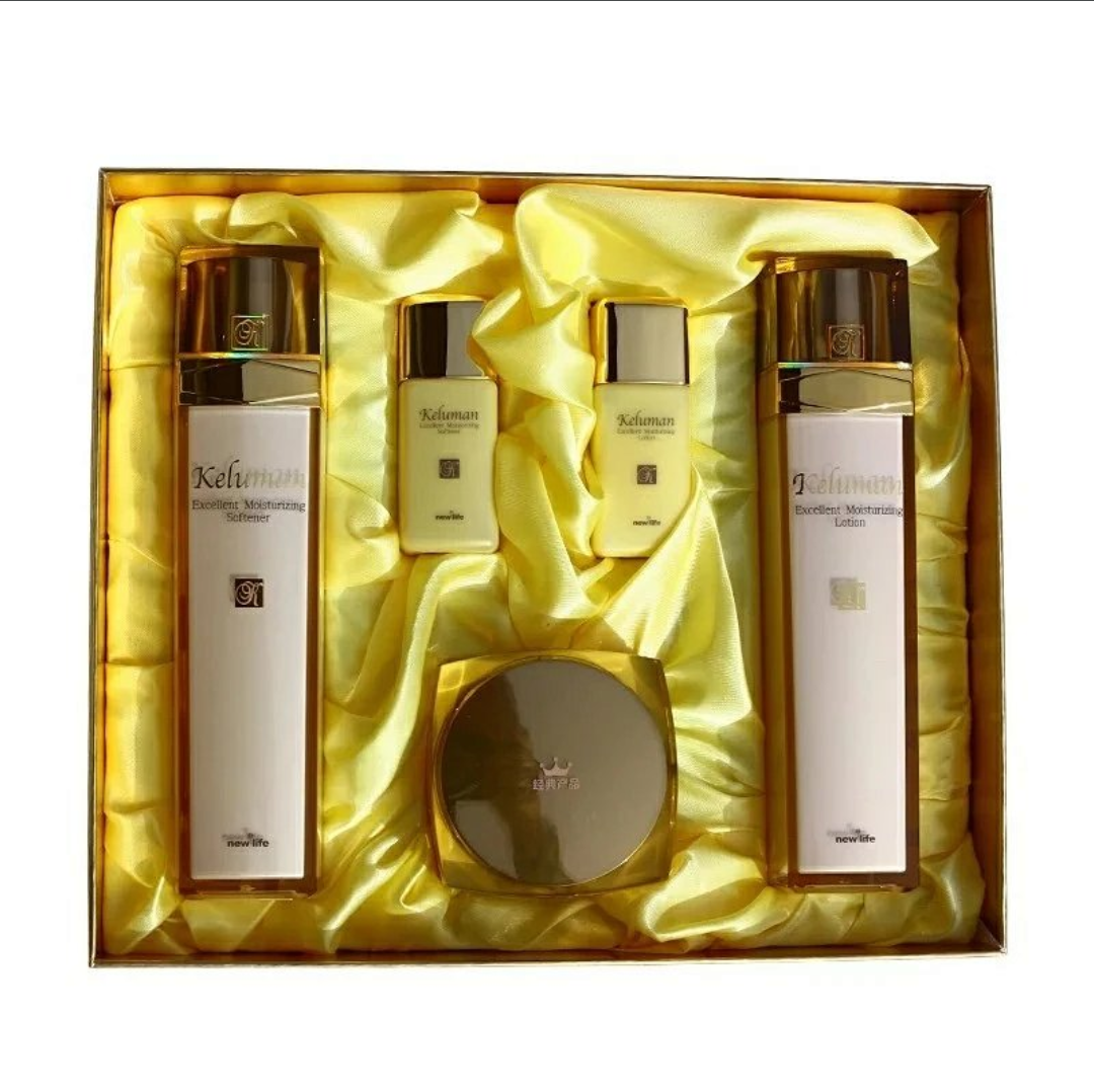 韩国新生活化妆品金典珂露曼黄珂抗皱三件套装水乳洁面