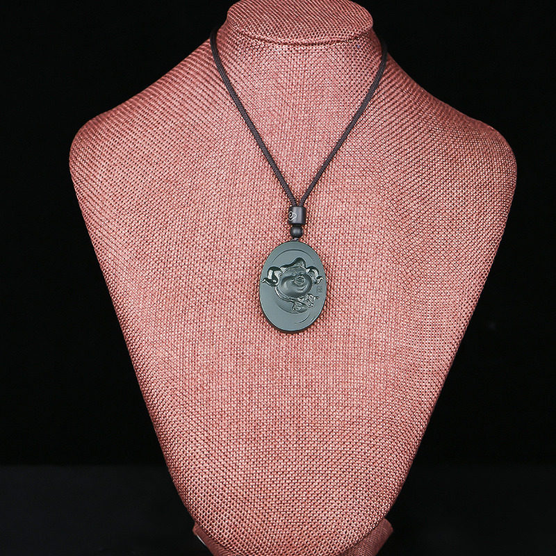 佳媛玉业和田猪八戒吊坠男女女士情侣生肖猪玉玉石颈饰