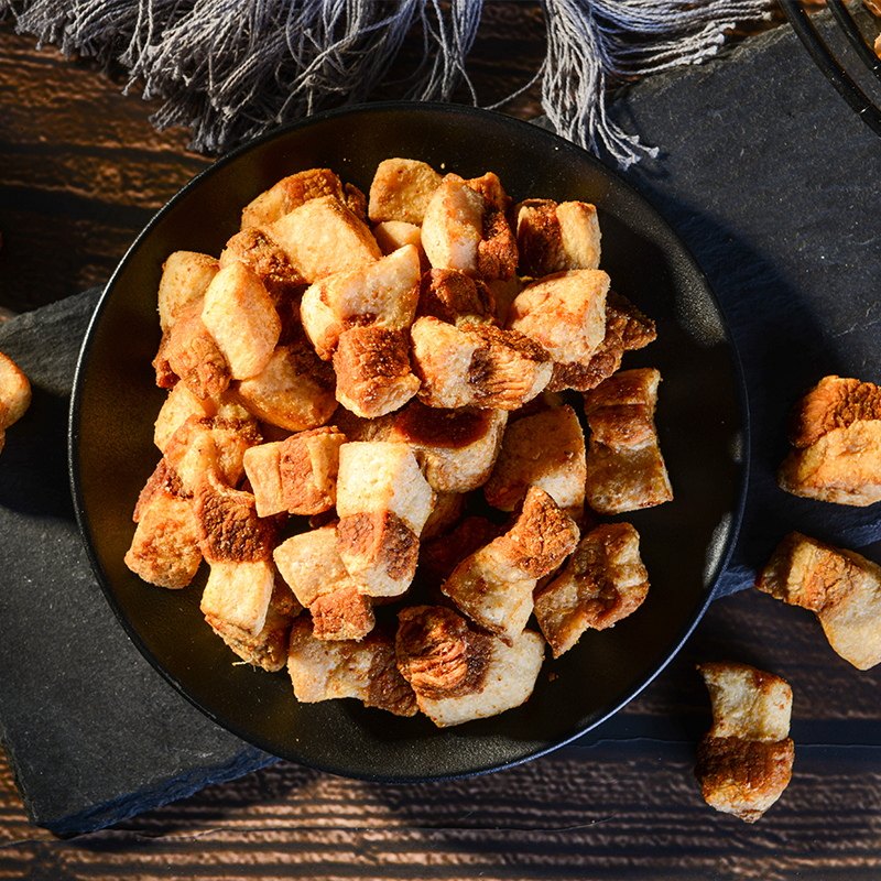 鹏晟油渣梭子食油零食香酥生酮脆皮猪油五花猪肉类