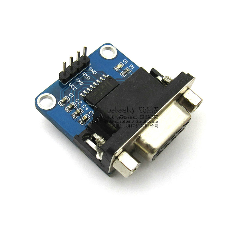 rs232转ttl模块2代 串口模块下载线 刷机板 max3232送4根杜邦线