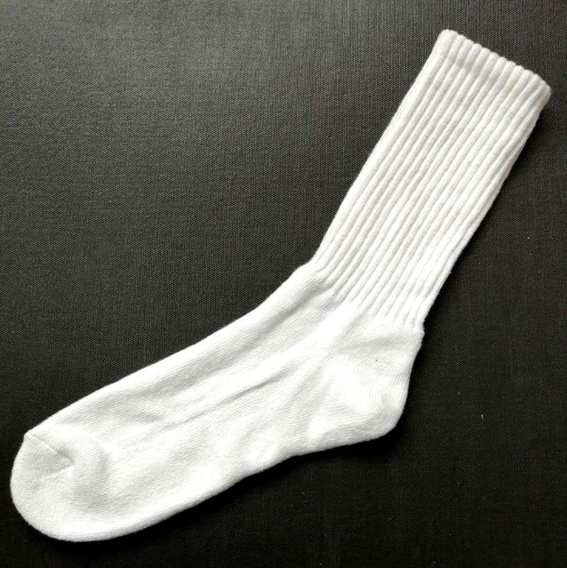 10双白袜子毛巾底毛圈纯色棉运动潮流中长筒篮球街拍高帮吸汗四季