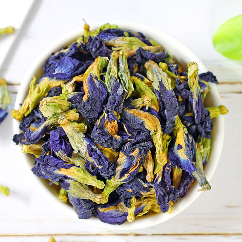 蓝蝴蝶花茶干蝶豆花干花正品碟豆花粉天然烘焙代用