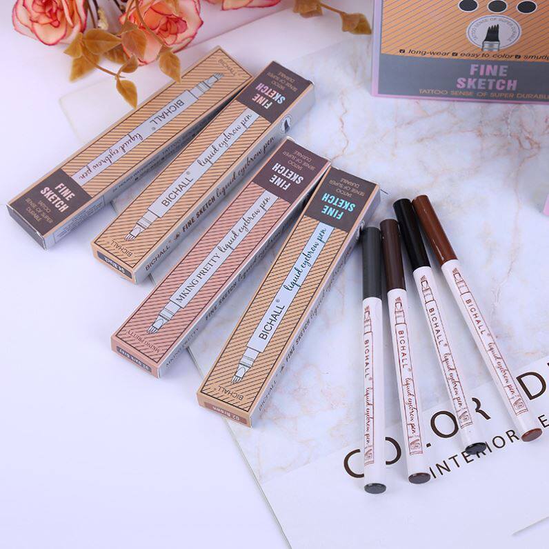 根根持久画眉眉头三叉脱色自然分明防水眉笔眉笔