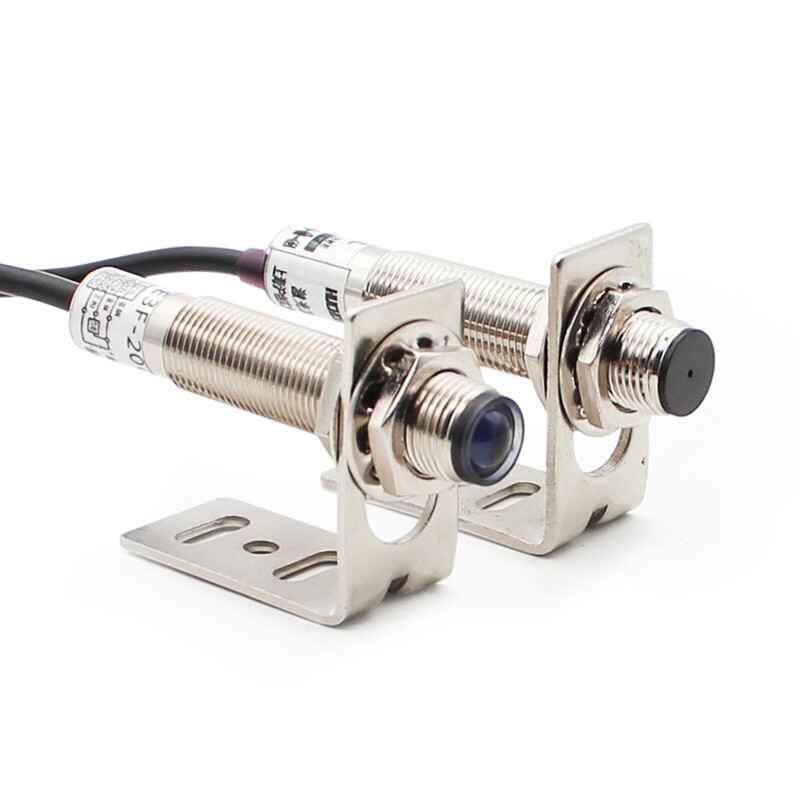 激光对射光电感应开关传感器e3f-20c120l可见光npn传感器