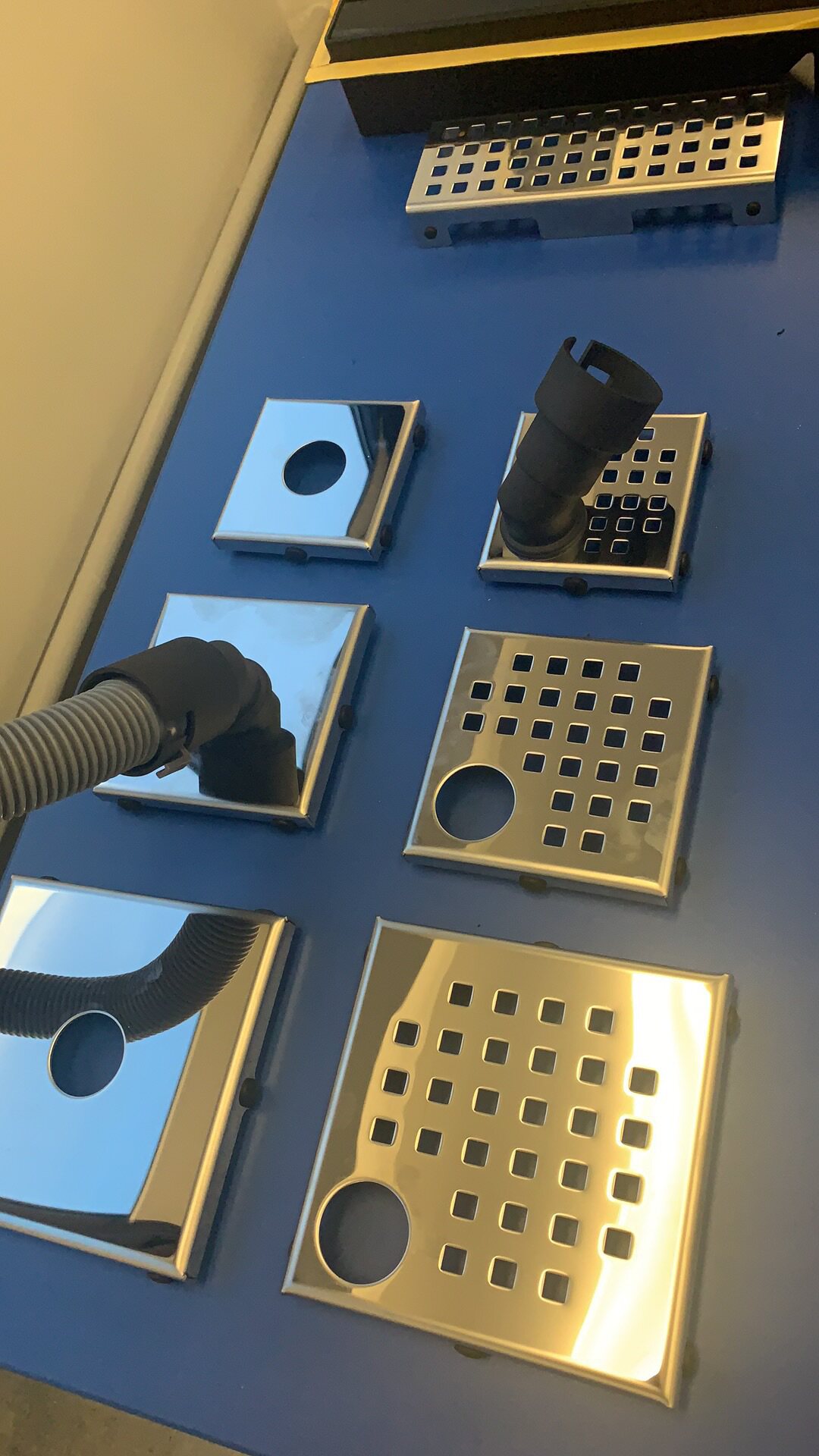 德国wiper韦珀洗衣机地漏不锈钢方型拉丝直排防臭地漏