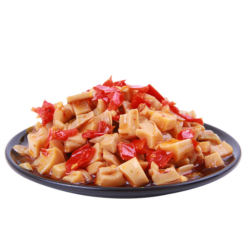 嗨味山珍下饭饭菜辣椒酱红油笋丁开胃咸菜新鲜腌制