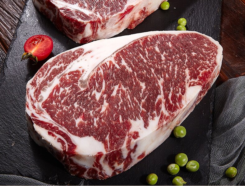 m6-7纯血澳洲昆士兰和牛眼肉牛排原切新鲜套餐牛排雪花未腌制500g