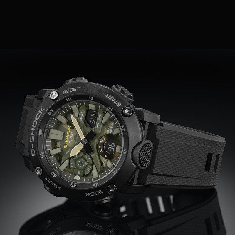 casio卡西欧手表世界时间军工迷彩gshock运动表ga2000su1a日韩腕表
