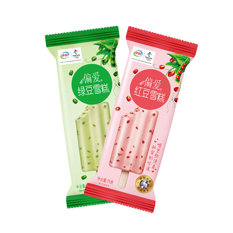 绿豆伊利偏爱雪糕冰棍整箱冰棒冰激凌包邮红豆冰淇淋