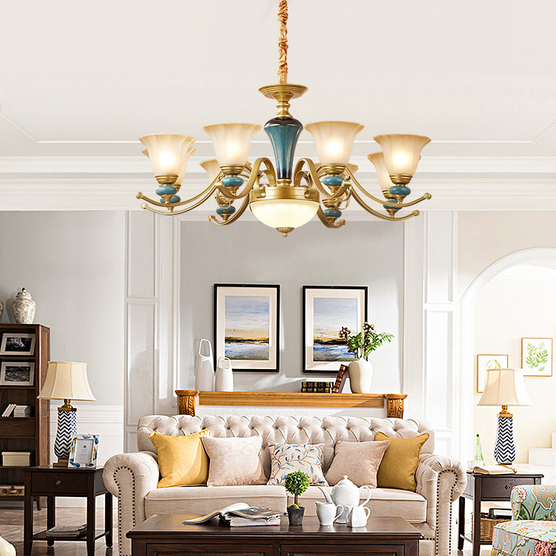灯饰欧式吊灯2020新款餐厅卧室简约美式复古客厅吊灯