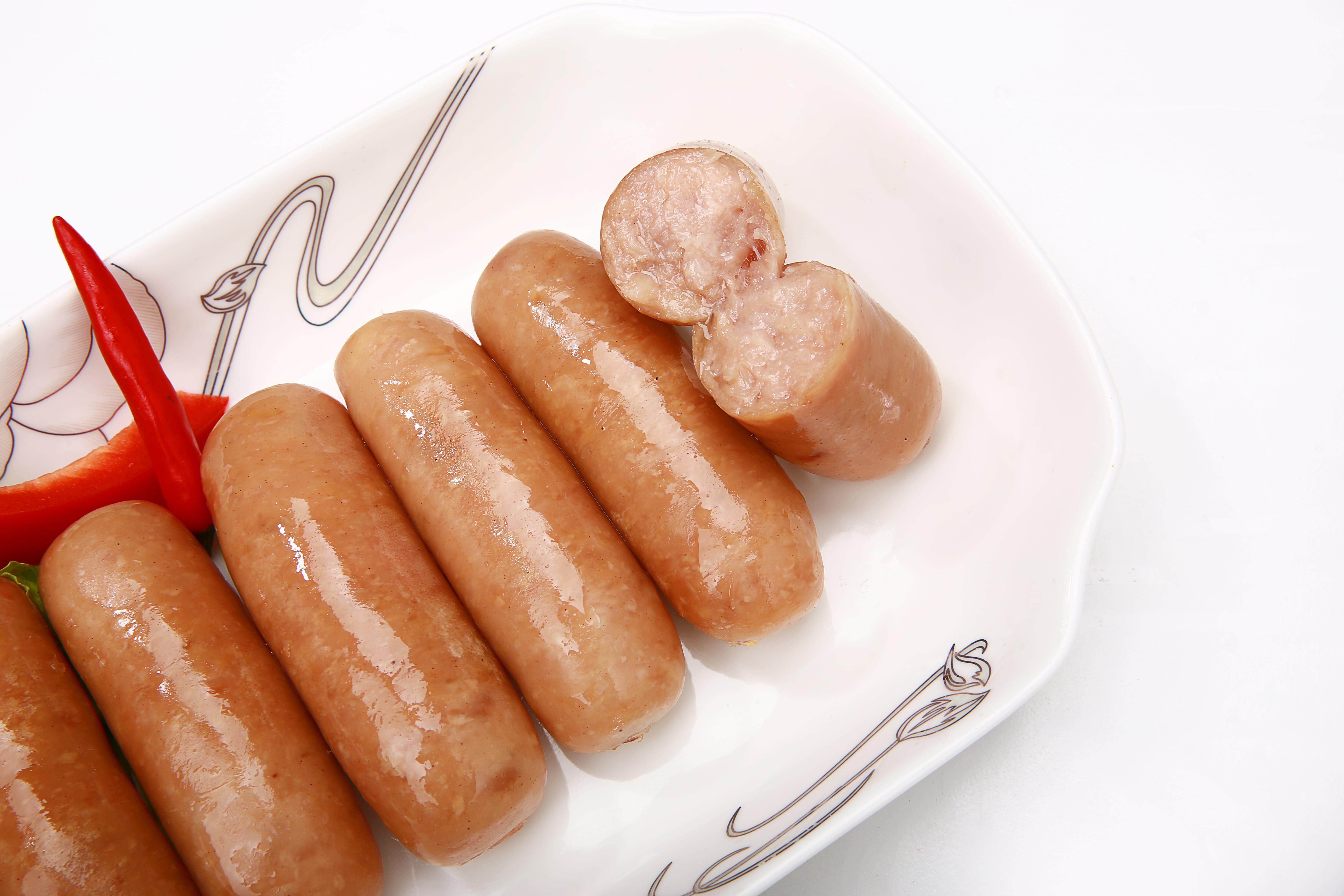 臻味肉肠70g*10根纯肉烤肠台湾烤香肠黑椒原味热狗肠商用