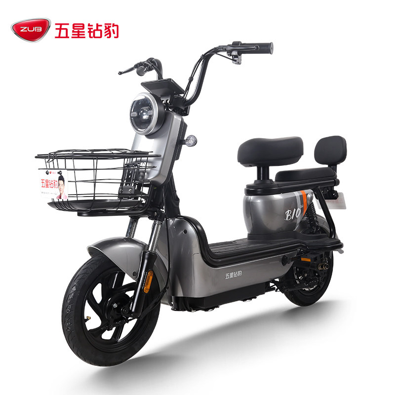 五星钻豹电动车48v24ah成人续航新国标国标锂电池电动自行车电动
