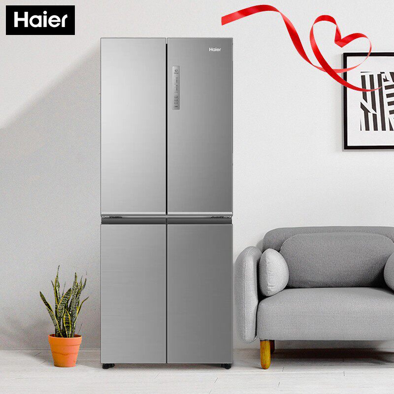 海尔bcd-406wdpd十字四开开门超薄省电变频大容风冷厨房冰箱