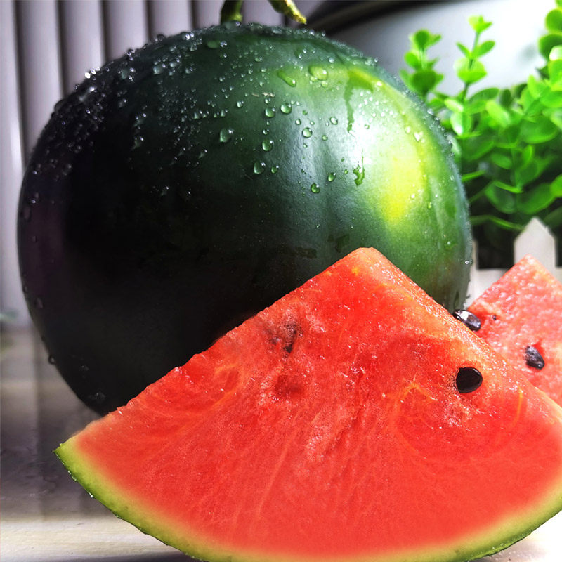 西瓜黑美人新鲜水果脆甜应季薄皮多汁整箱箱包西瓜