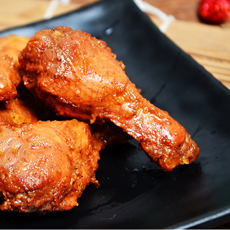 为先鸡腿肉食熟食即食零食充饥夜宵整箱麻辣鸡肉零食