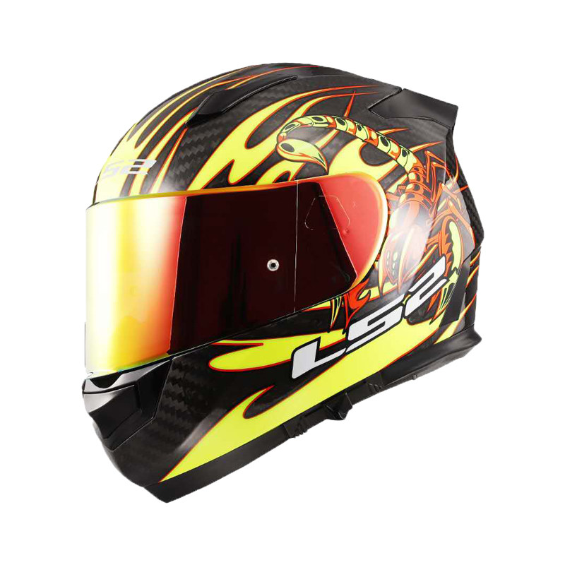 骑行ls2最新新款机车重机摩旅碳纤6k骑士摩托车头盔