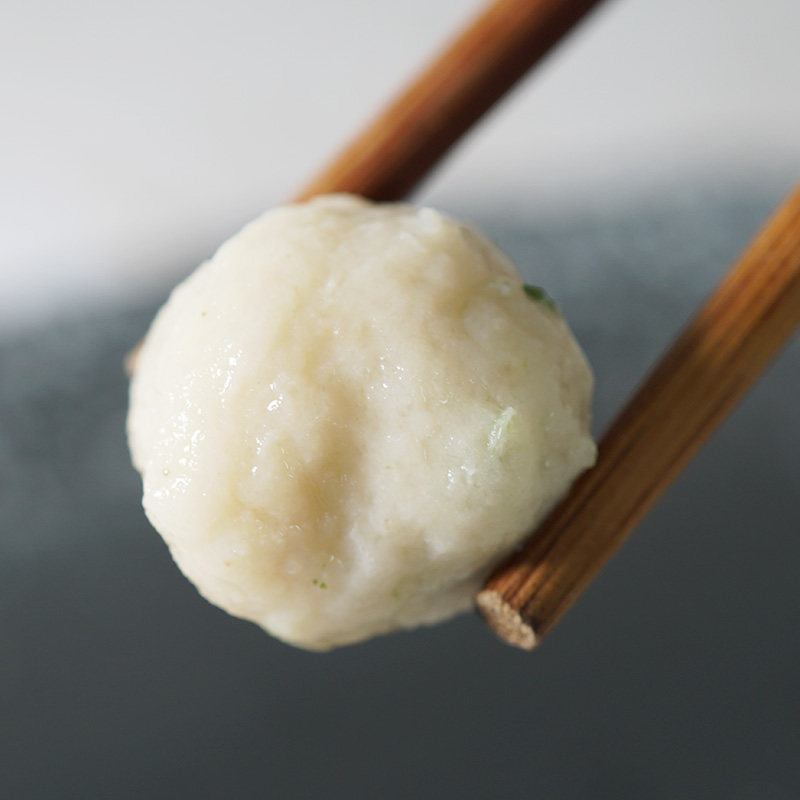 大梅小镇新鲜冷冻黄花鱼丸鱼圆手工丸子非真空包装