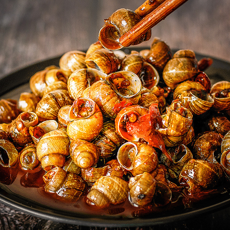 重庆麻辣田螺熟食爆炒泥螺香辣螺肉螺蛳螺丝泥螺