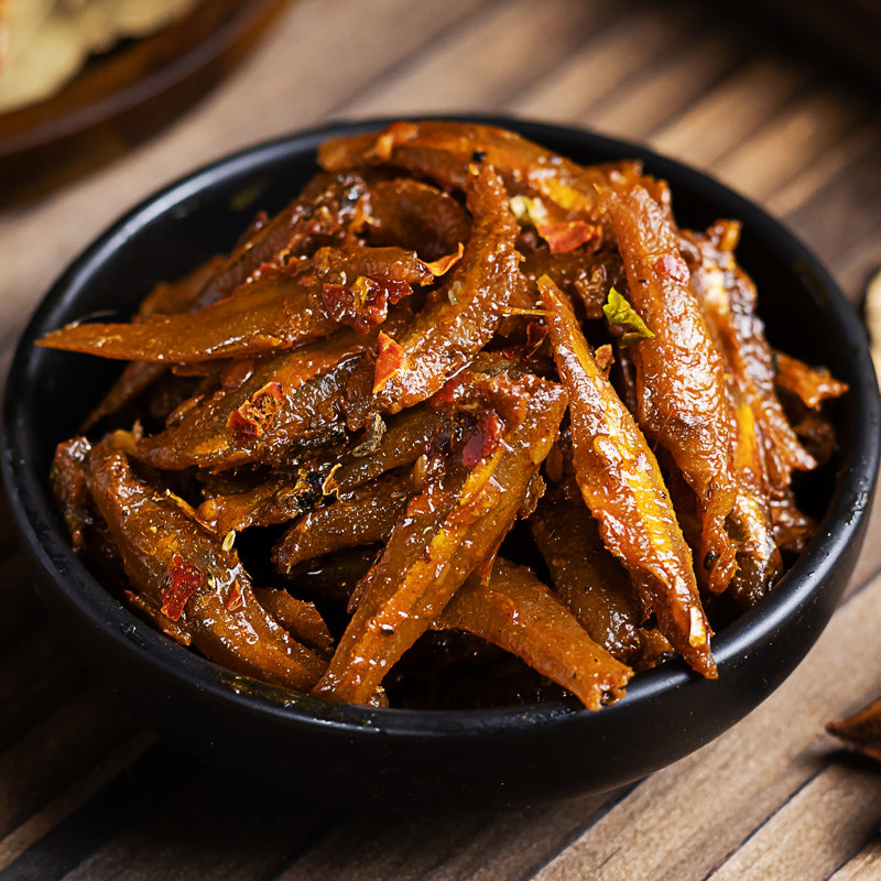 福太子跳跳鱼零食香辣小鱼麻辣鱼仔湖南特产小吃即食鱼零食