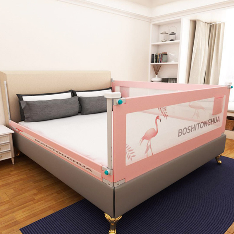 婴儿童宝宝安全围床栏床挡防摔掉防护栏床围1.2-1.9米直升降围栏