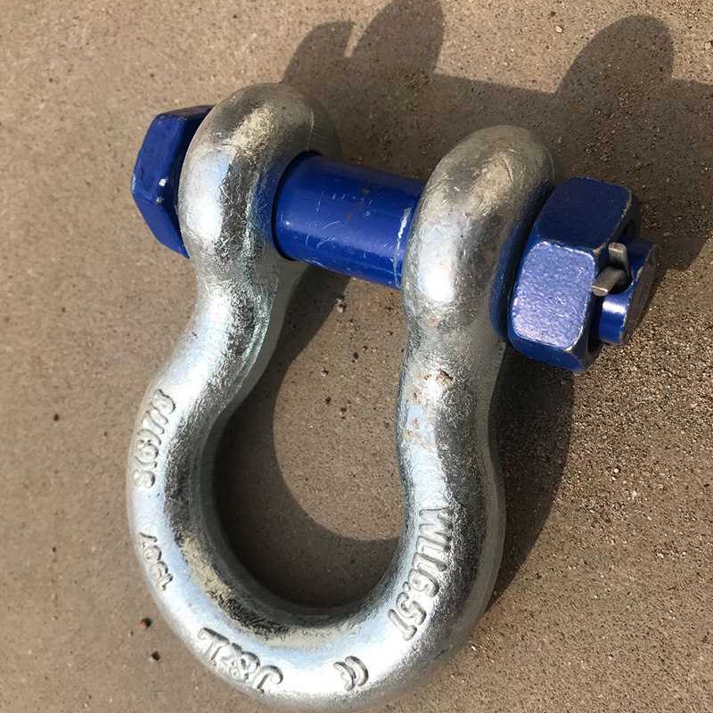 巨力索具级卸t8bx高强度弓型螺母马蹄形锁具21t30t40卸扣