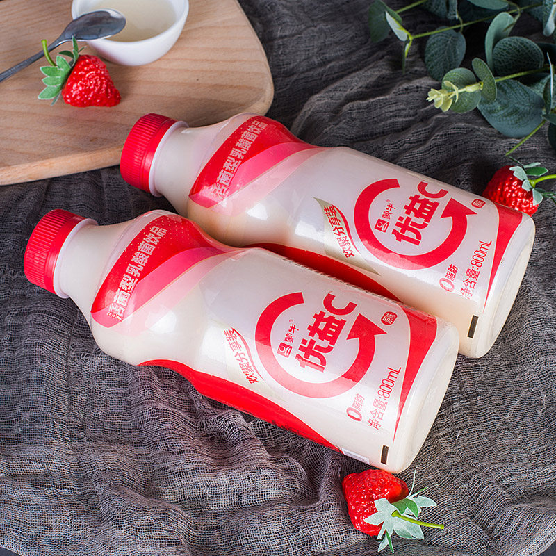 蒙牛优益酸奶800ml大桶活菌型乳酸菌饮品低温酸奶