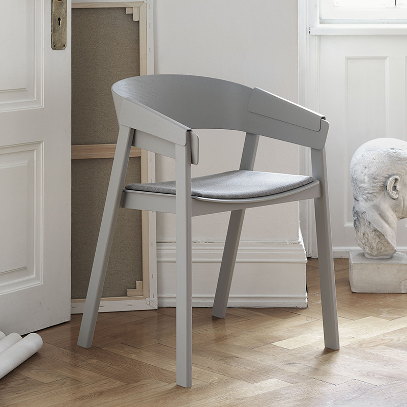 cabana进口muutocover系列轻奢简约家用餐椅扶手餐椅