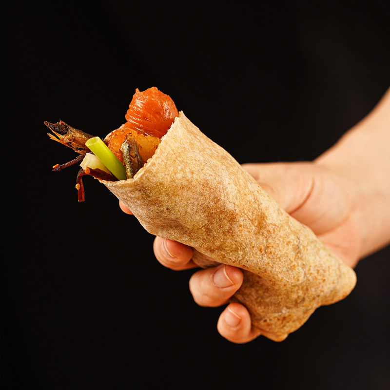 卷饼全麦薄饼粗粮低脂主食山东无糖无油手面饼煎饼