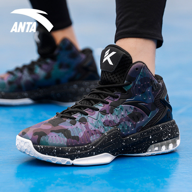 安踏kt篮球鞋男鞋2021冬季新款高帮耐磨球鞋官网旗舰气垫运动鞋子